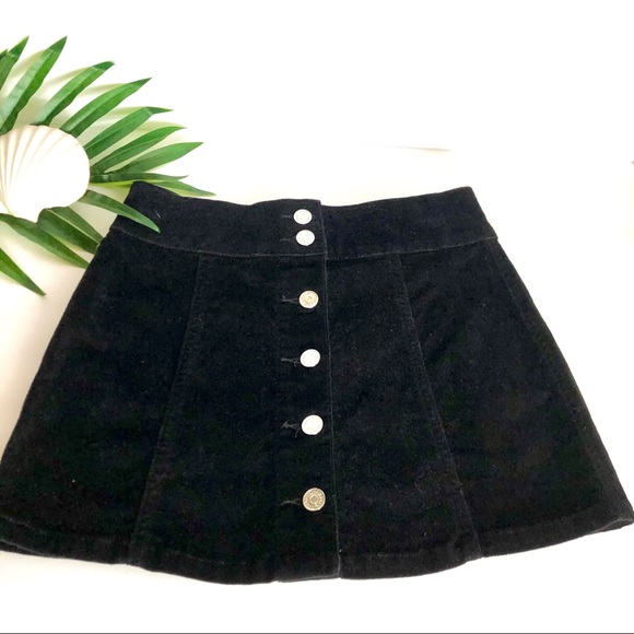 VOLCOM XGeorgia May Jagger Velvet ButtonDown Skirt - Picture 2 of 8